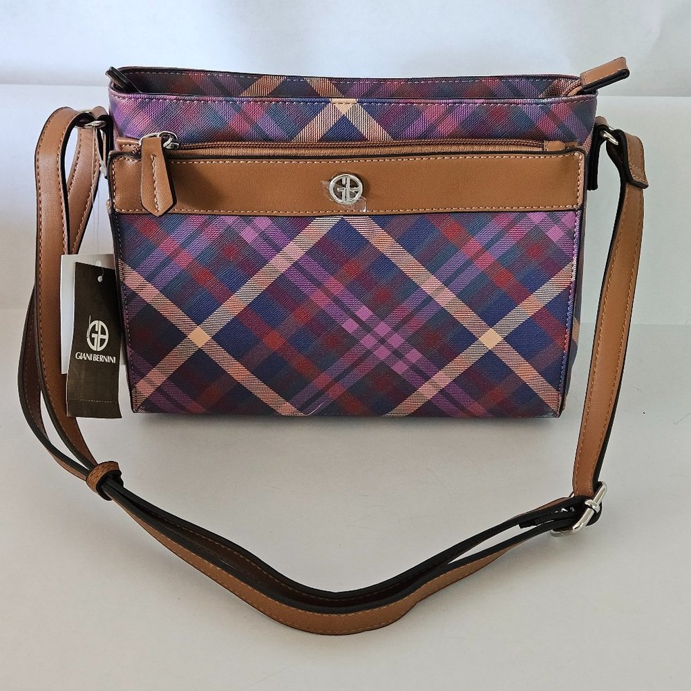 Giani Bernini Multi Plaid Crossbody